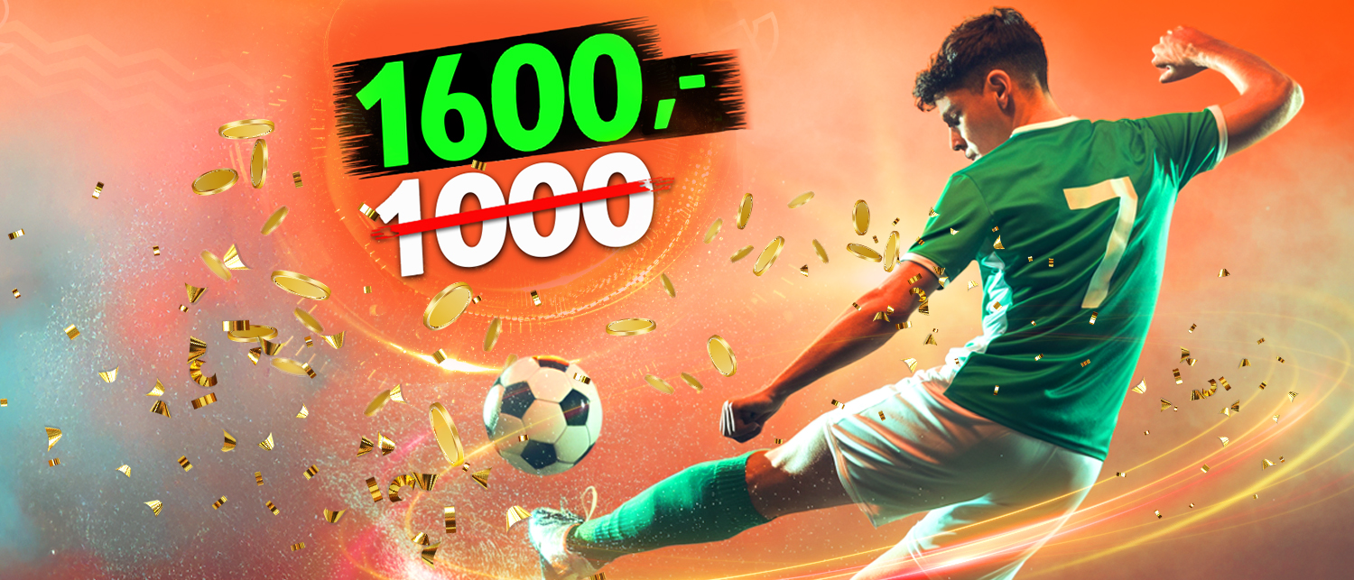 Česká fotbalová liga přináší navýšené bonusy – až 1600,- pro nové hráče!